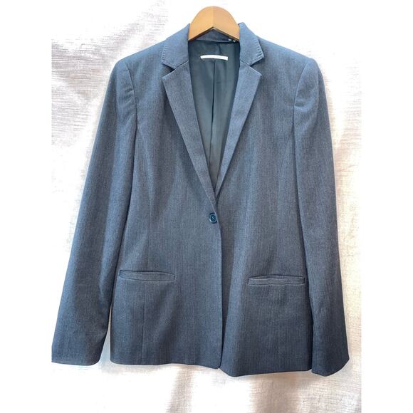 Tahari Gray Blazer Jacket Size 10 - Picture 1 of 10
